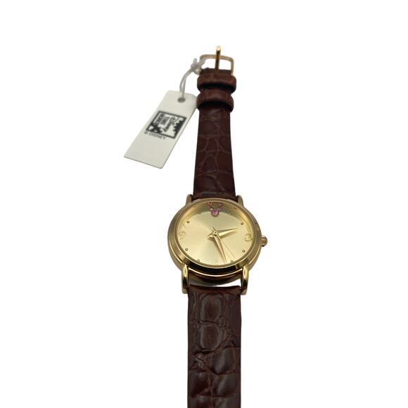 Disney Time Works Birthstone Watch October W/Case-Tag-papers-Adjustable Leather - Picture 5 of 12